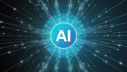 Wallpaper AI business waves and energy