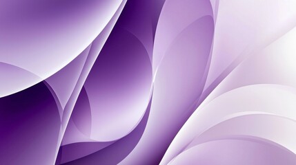 Fototapeta premium Intertwining smooth purple and white abstract waves create a dynamic and flowing design, exuding a vibrant sense of motion and energy while inviting a dreamlike, ethereal quality
