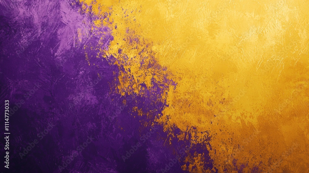 Poster purple and gold textured background creating dynamic contrast, perfect for adding depth and richness
