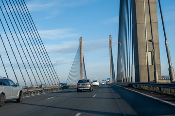 Road network infractrusture in Netherlands, driving safe on high quality asphalt on Dutch highways, A2, traffic jam problems, road construstion