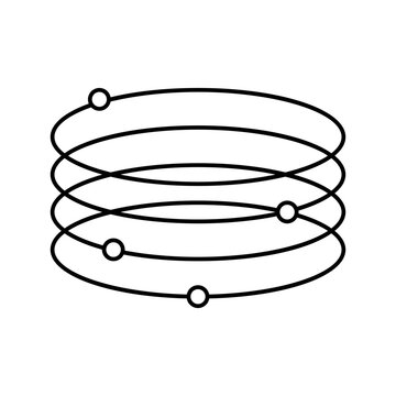 recommend clip art: bangle jewelry fashion line icon vector. bangle jewelry fashion sign. isolated contour symbol black illustration
