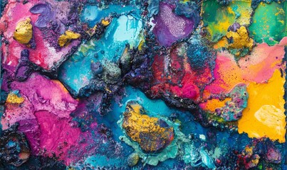Naklejka premium Artist palettes featuring vibrant colors that are great for inspiration, creative projects, and art supplies.