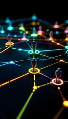 Symbolic Network of People Figures