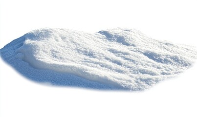 Fototapeta premium It is a beautiful snowdrift isolated on a white background. Background of winter snow.