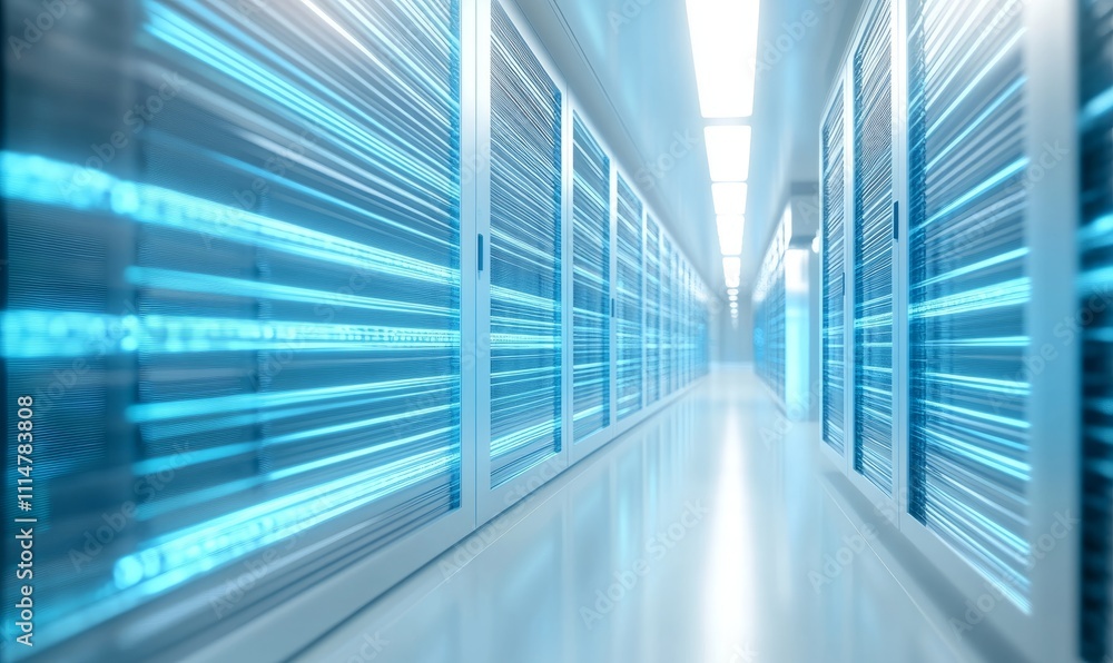 Poster data storage and digital technologies are illustrated in three dimensions on a white background with