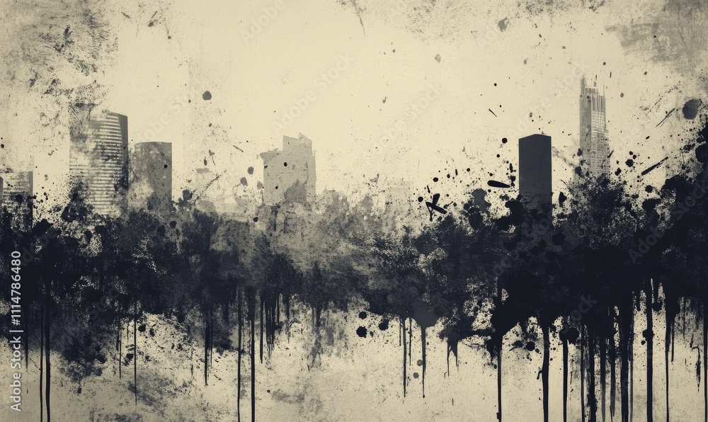 Poster grunge urban background with ink blots.convert your image to a rough effect by overlaying it over yo