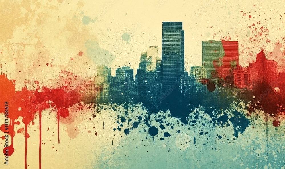 Poster grunge urban background with ink blots.convert your image to a rough effect by overlaying it over yo