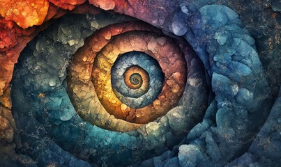 Intricate Spiral Galaxy Paper Texture Design