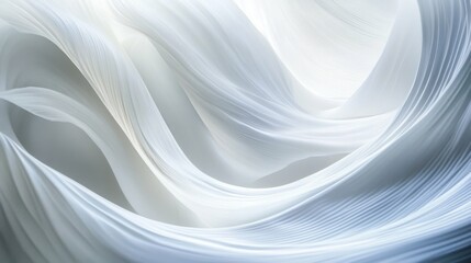 Fototapeta premium Abstract White Waves