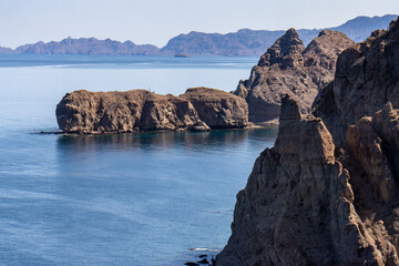 rocky coast of the ocean