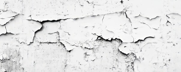 Obraz premium The texture of a grungy white concrete wall can be used as a wallpaper or background