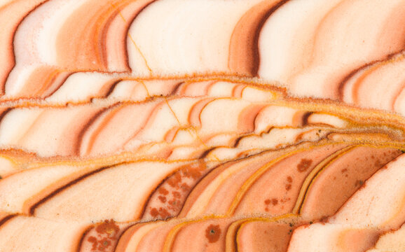 Macro view of patterned Rolling Hills dolomite slice