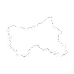Obraz premium Jammu and Kashmir state blank outline map