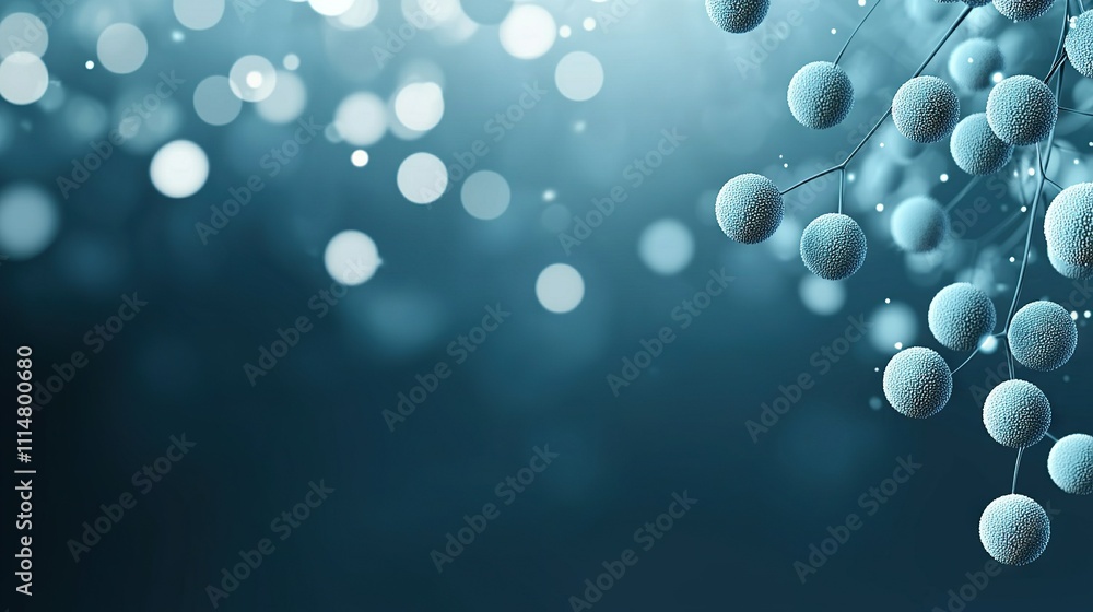 Poster    several balls on a tree branch with sharp background lights