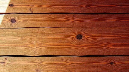 Naklejka premium Rich brown wood planks showcase natural wood grain a rustic wooden background ideal for wood paneling The wood texture is beautiful