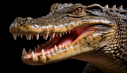 Obraz premium Mouth of a huge crocodile