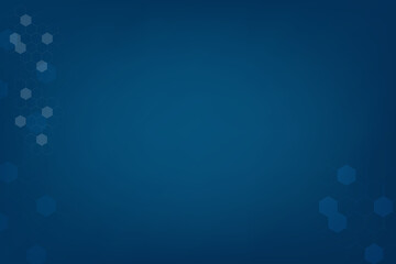 Light Blue technology background with connected hexagon. Free Space template with blank area for creative and design. Innovation technology concept with line and dot connection.