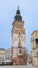 Fototapeta premium Walking in the old town in Krakow, Poland