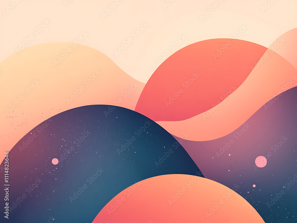 Poster grainy gradient abstract background, retro soft textures