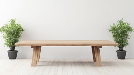 Modern Living Room with TV Cabinet and Plants