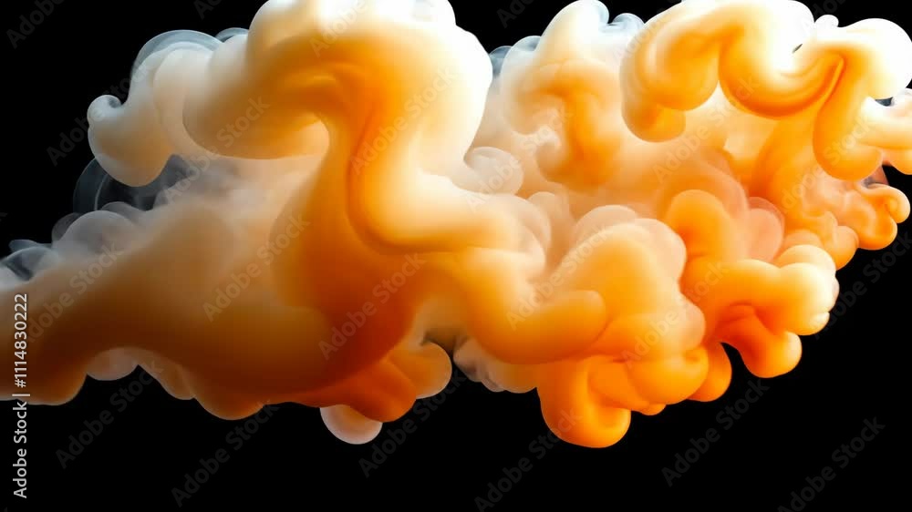 Poster colorful smoke swirls create dynamic patterns in a dark background showcasing fluid motion and vibra