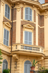 ornate building with a distinctive architectural style, likely from the early 20th century