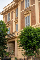 ornate building with a distinctive architectural style, likely from the early 20th century