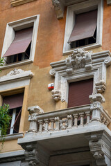 ornate building with a distinctive architectural style, likely from the early 20th century