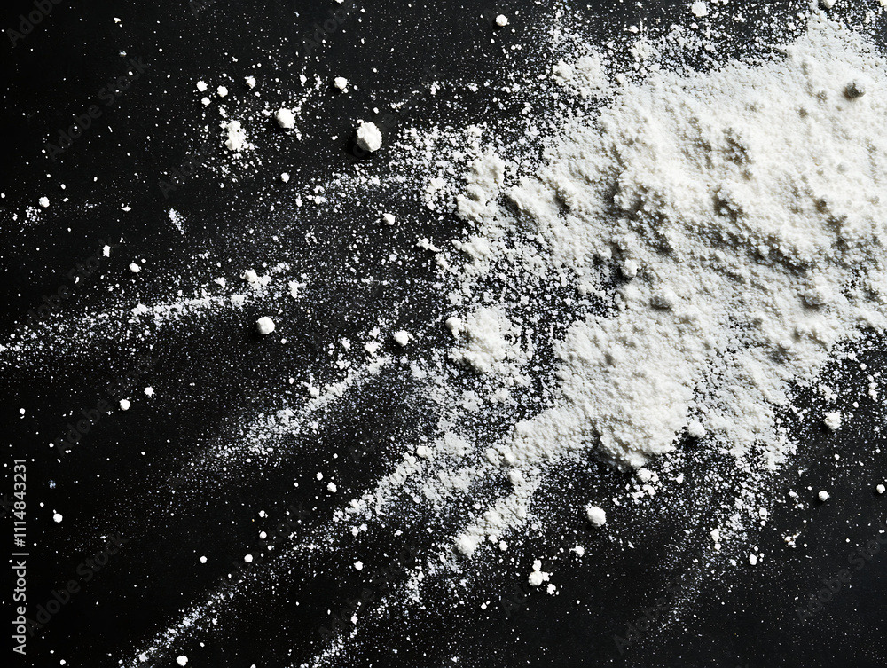 Poster white dust and scratches on black background , layer for photo editor, horizontal photography with c