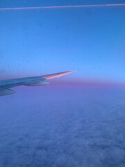 Fototapeta premium view from airplane window