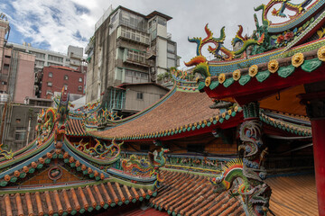 Obraz premium Tianhou palace temple in Taipei Taiwan