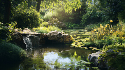 A landscape integrated with natural features promoting ecological balance.A landscape integrated with natural features promoting ecological balance.A landscape integrated with natural features promoti