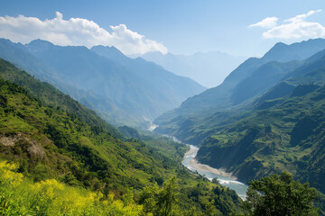 Obraz premium Majestic Mountain Landscape