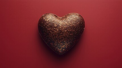 Obraz premium Delicious Heart Shaped Chocolate Treat for Romantic Occasions