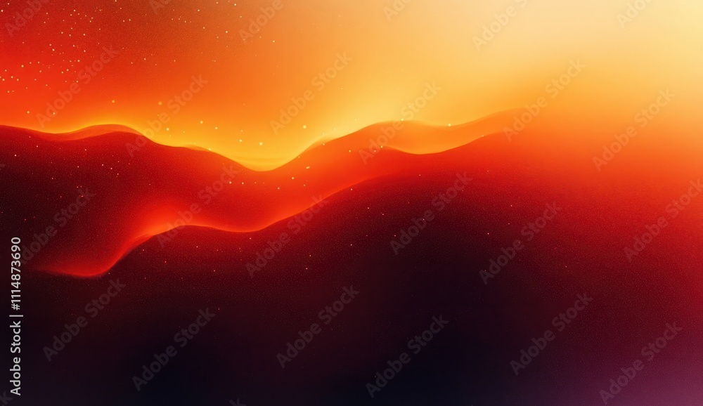 Poster abstract gradient background warm orange dark red smooth blending soft focus minimalistic compositio