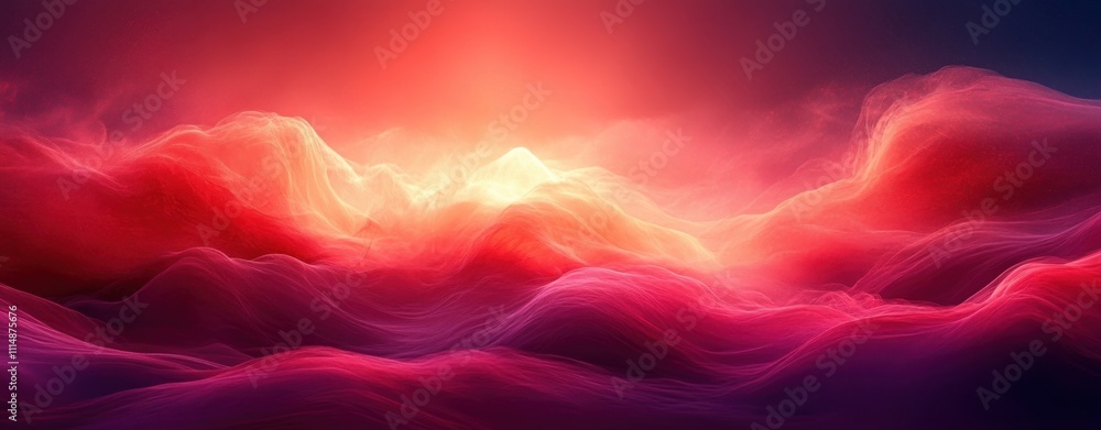 Poster vibrant red gradient abstract background soft texture minimalist design poster header cover