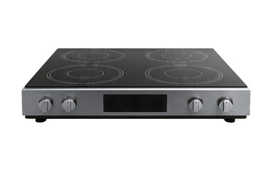Fototapeta premium Modern Electric Cooktop on Transparent Background