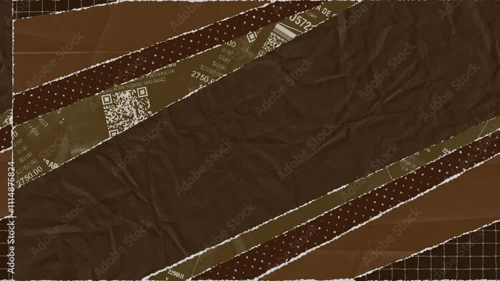 Poster an abstract brown background with a textured design and diagonal stripes, creating a vintage and ear