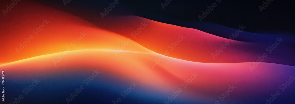 Aufkleber vibrant gradient abstract background with smooth transitions in orange red and blue grainy texture