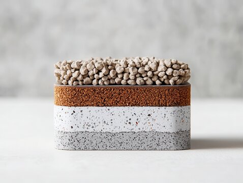 Exploring the intricacies of metallic composite material cross-section laboratory setting scientific analysis high detail macro viewpoint structural innovation