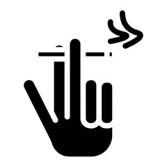 Obraz premium smoking Solid icon