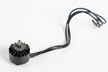 Motor for the FPV drone on a white background. It is suitable for many types of quadcopters.