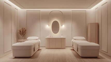 Fototapeta premium Minimalist Spa Interior Design