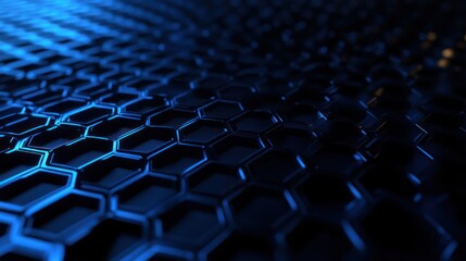 Obraz premium Abstract Blue Hexagon Pattern