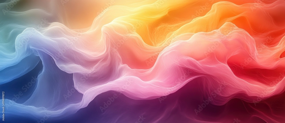 Poster vibrant gradient abstract background soft lighting flowing colors minimalist design