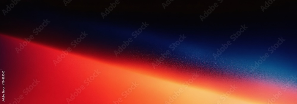 Poster vibrant color gradient abstract background red blue grainy texture minimalistic design