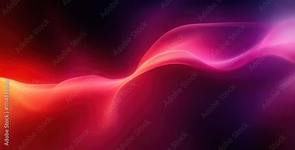 Poster abstract background blurred color flow with vibrant red and purple light texture wave design