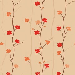 Floral pattern design digital art background abstract style close-up nature-inspired aesthetics