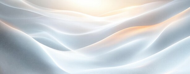Obraz premium minimalistic abstract white background with smooth flowing curves and soft lighting for artistic design and decoration