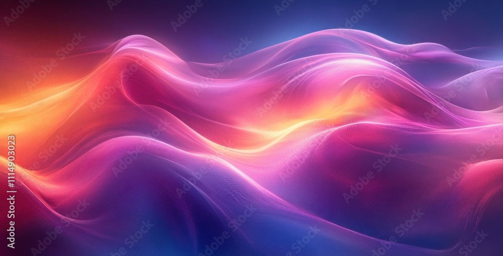 Poster abstract gradient background with purple and blue swirls for website header or banner design